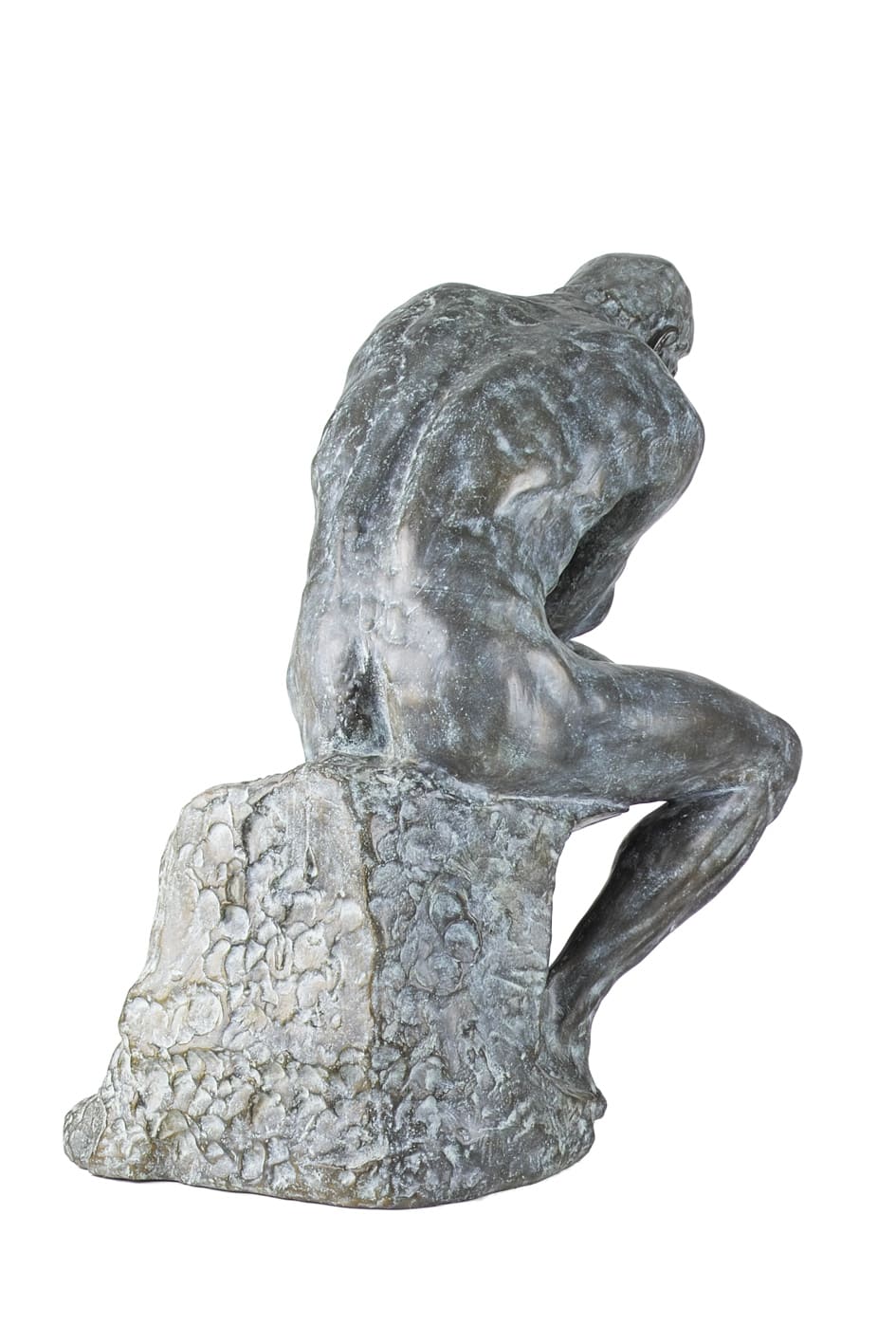 Der Denker von Auguste Rodin, Bronze-Museumsreproduktion in Originalgröße.