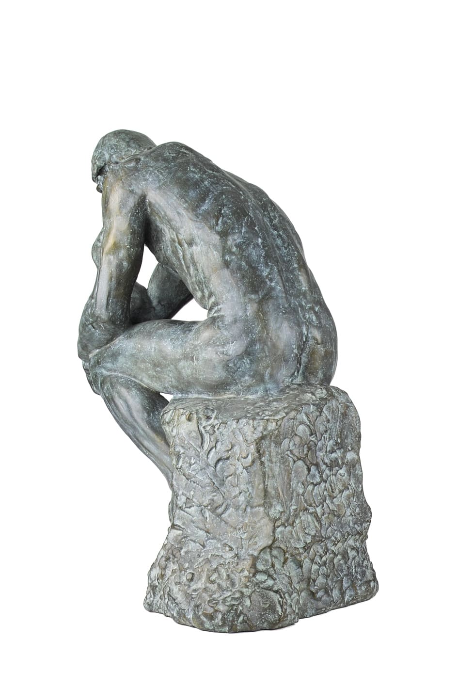 Der Denker von Auguste Rodin, Bronze-Museumsreproduktion in Originalgröße.