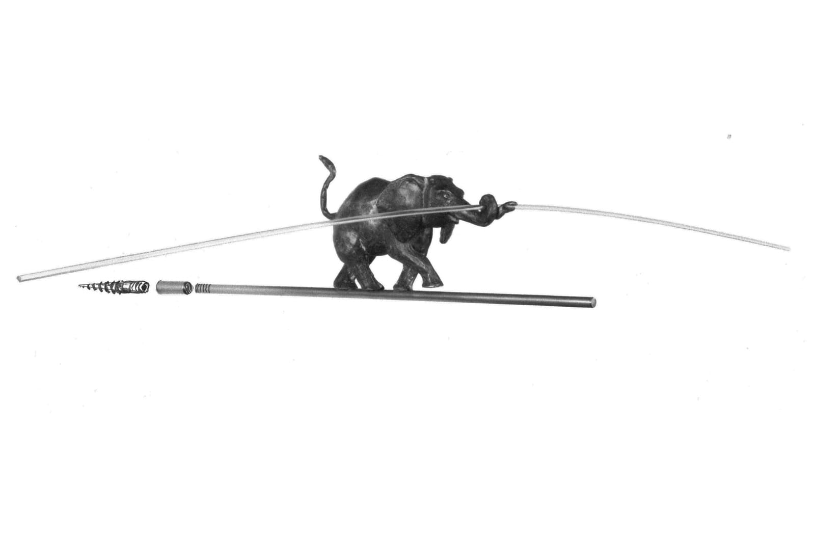 Balance I,  Bronze-Wand-Skulptur von E. Wähning