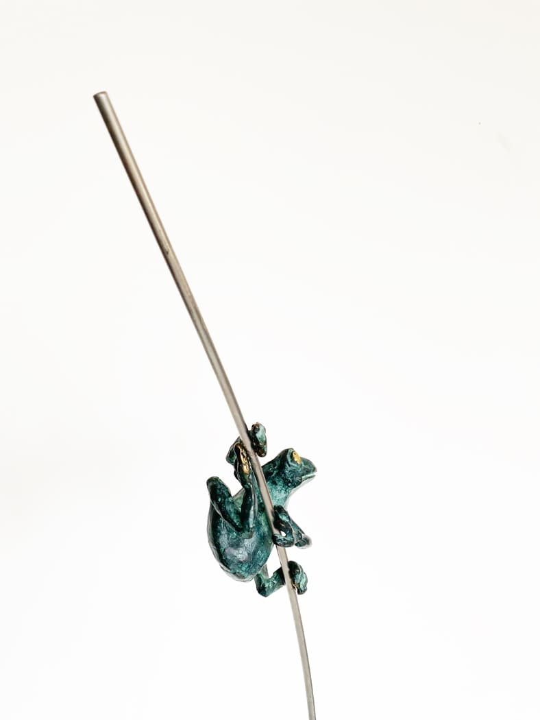 "moin" Bronze-Skulptur von E. Wähning