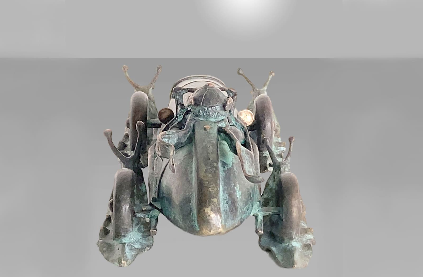 Der Öko-Renner, limitierte Bronze-Skulptur von E. Wähning