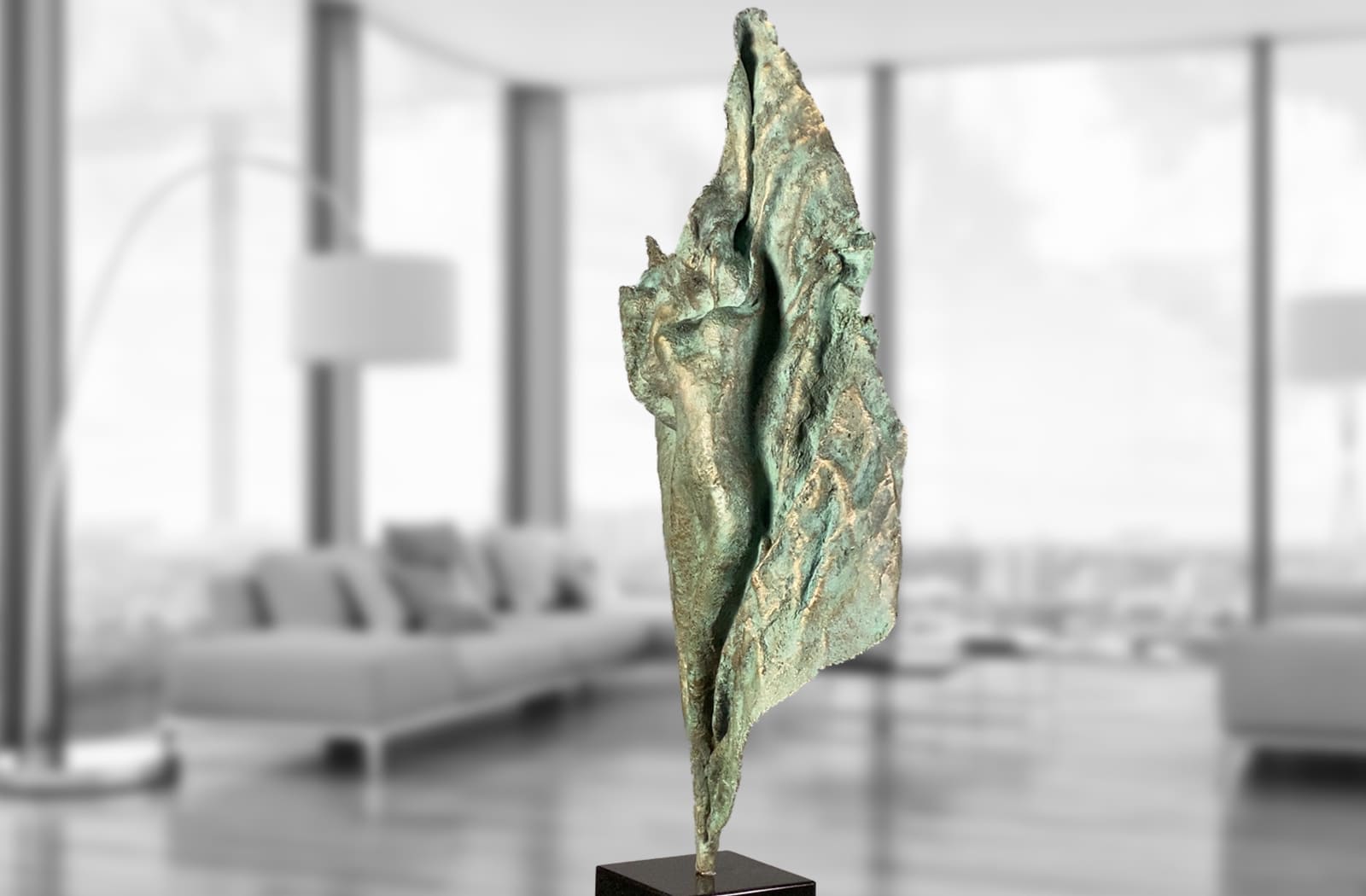 Illusion, limitierte Bronze-Skulptur von E. Wähning.