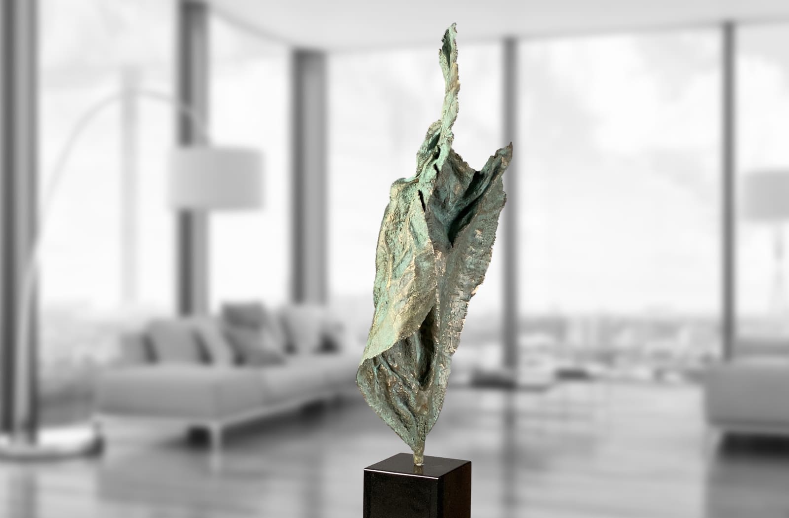 Illusion, limitierte Bronze-Skulptur von E. Wähning.