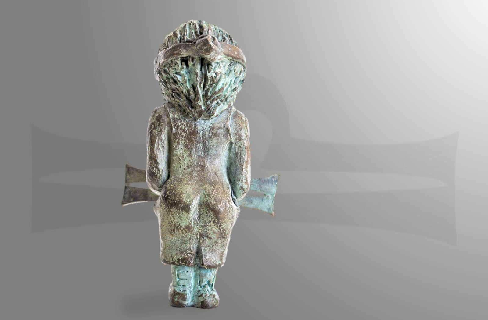 Waage Sternkreiszeichen, limitierte Bronze-Skulptur von E. Wähning