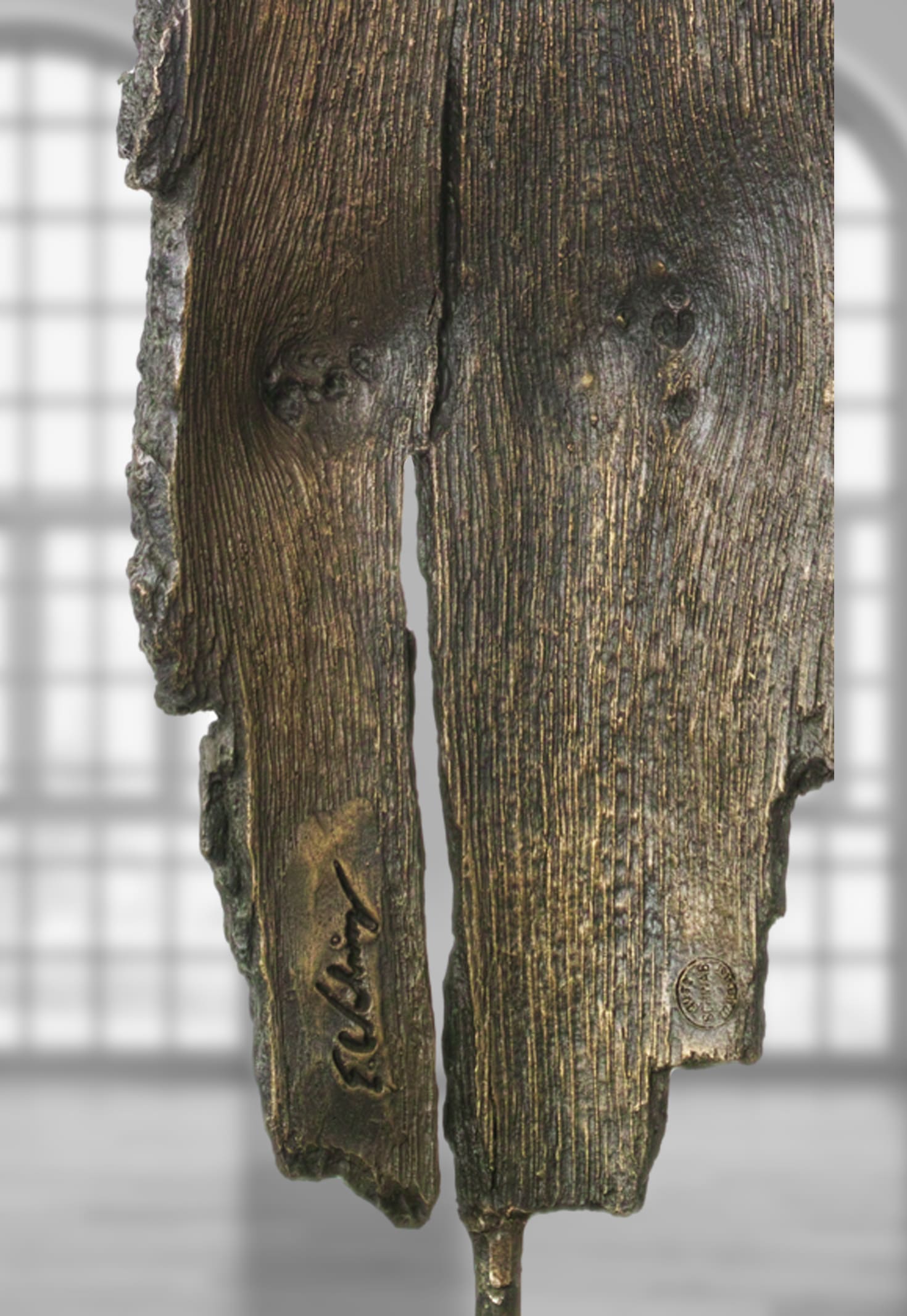 Der Grünspecht, limitierte Bronze-Skulptur von Eckhard Wähning.