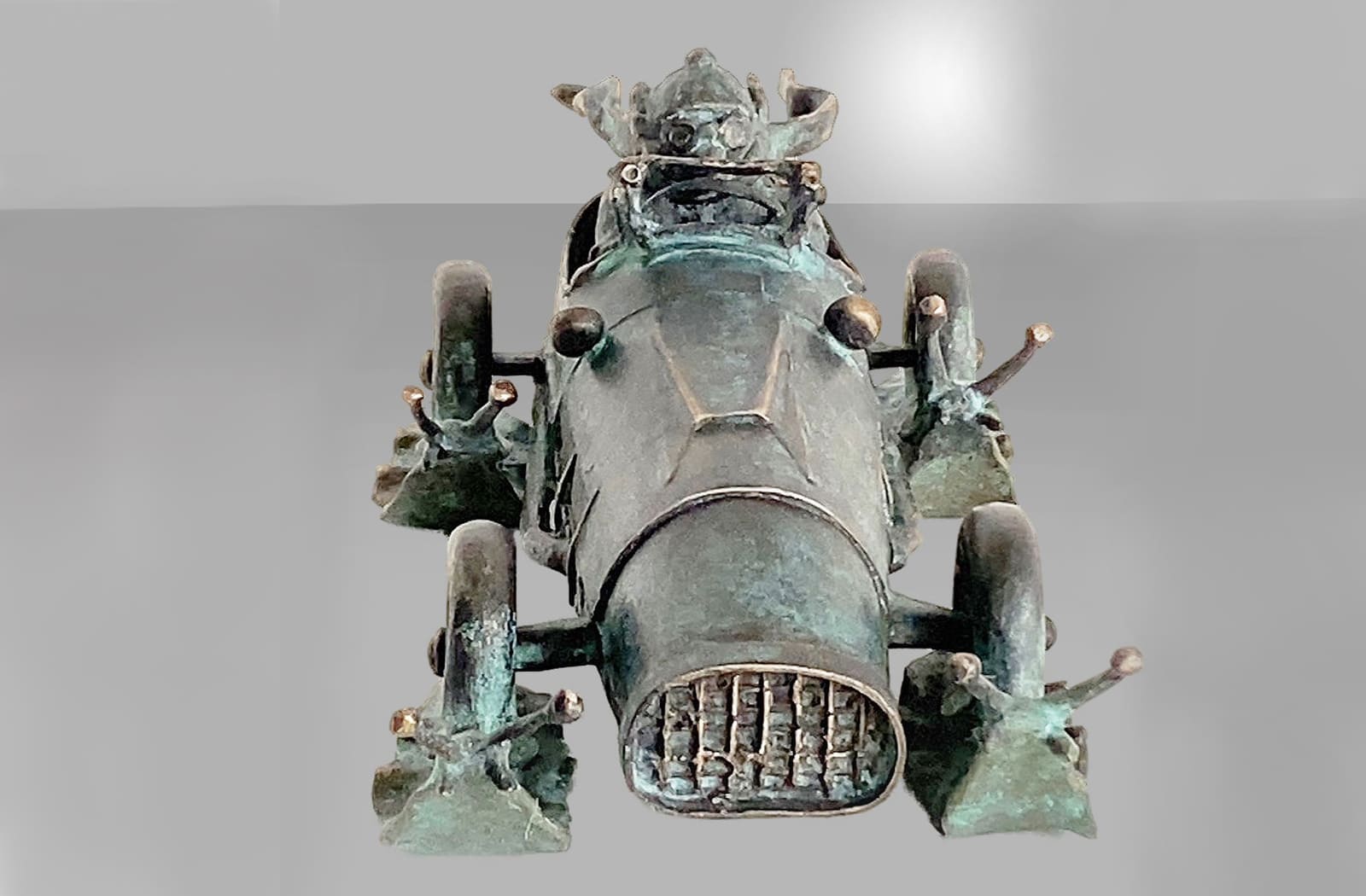 Der Öko-Renner, limitierte Bronze-Skulptur von E. Wähning