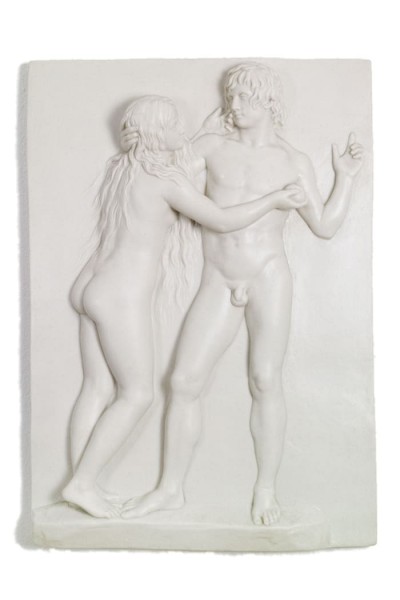 Adam und Eva Wandrelief von Gottfied, Johann Schadow
